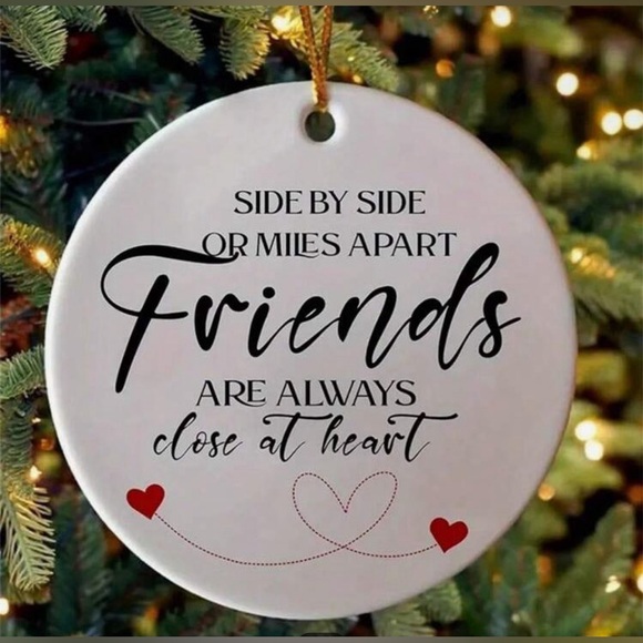 Friends Forever Acrylic Christmas Ornament - Picture 1 of 5